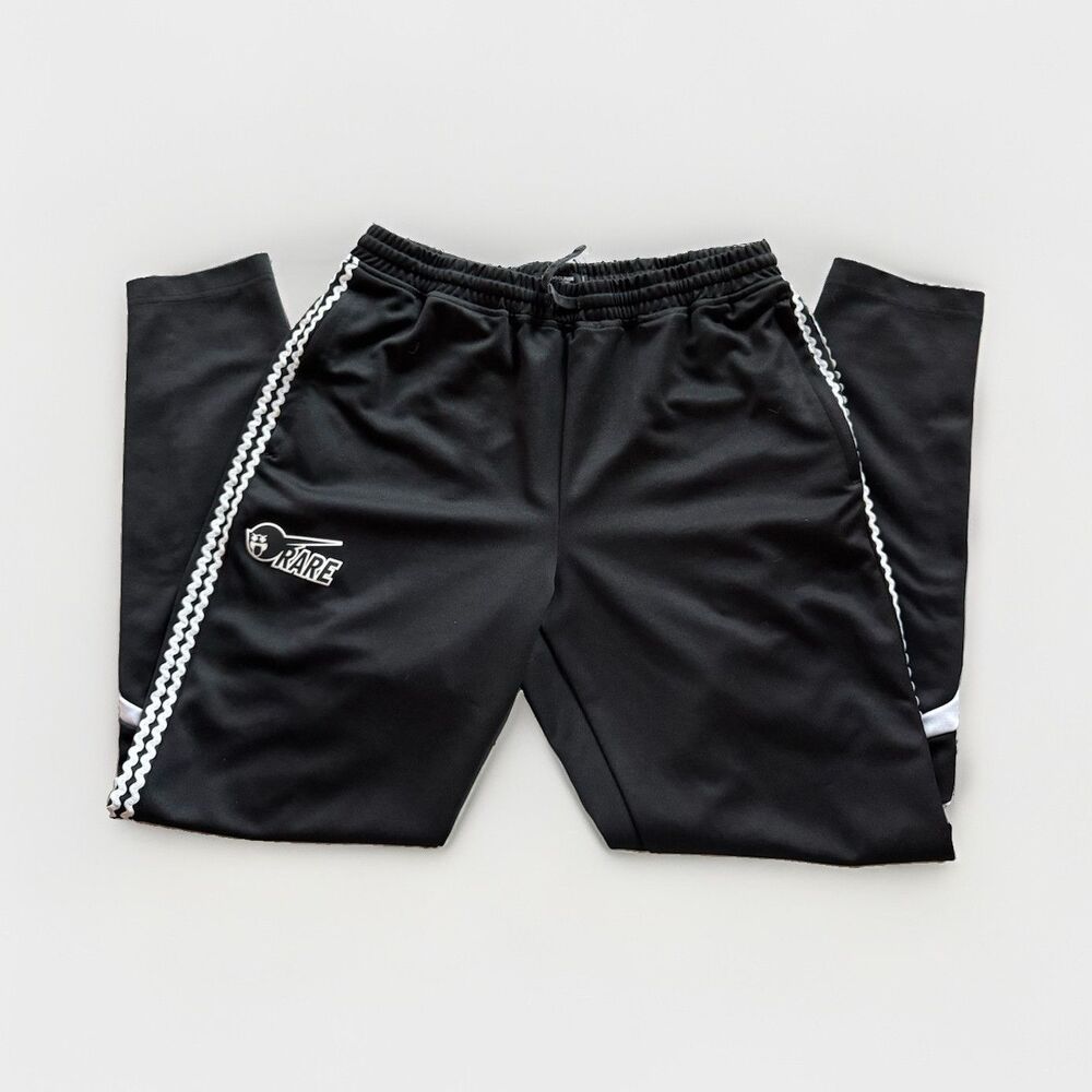 Pink Dolphin Men’s Rare Black Track Pants 2XL Drawstring Elastic Waist Pockets